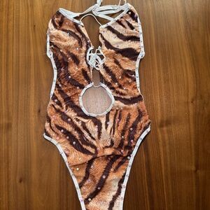 Cheetah print exotic dancer piece